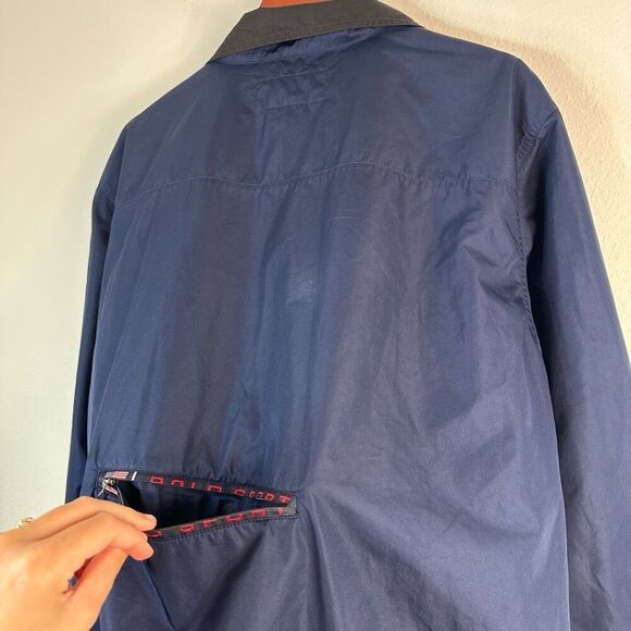 Vintage 90s Polo Ralph Lauren Spell Out Logo Windbreaker Jacket Men’s Large USA - Picture 7 of 10